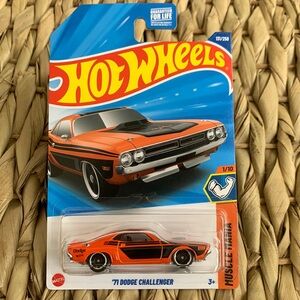1971 Dodge Challenger Hot Wheels Orange 1970s 70s Muscle Car Hotwheels New 2025